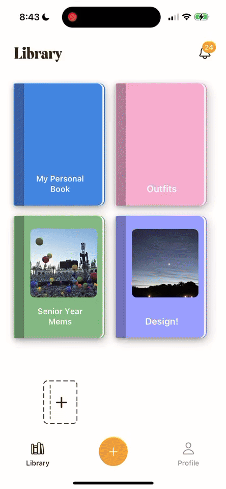 Scroll through friends' pages